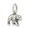 Sterling Silver Bear Charm Pendant Animal Jewelry 12mm x 15mm